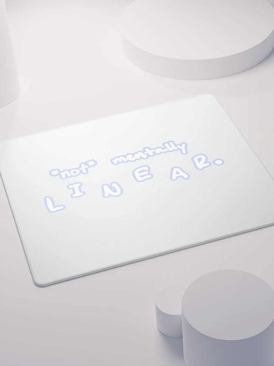 *not* mentally linear (lined design, #BDCAEF) mouse pad product image (4)