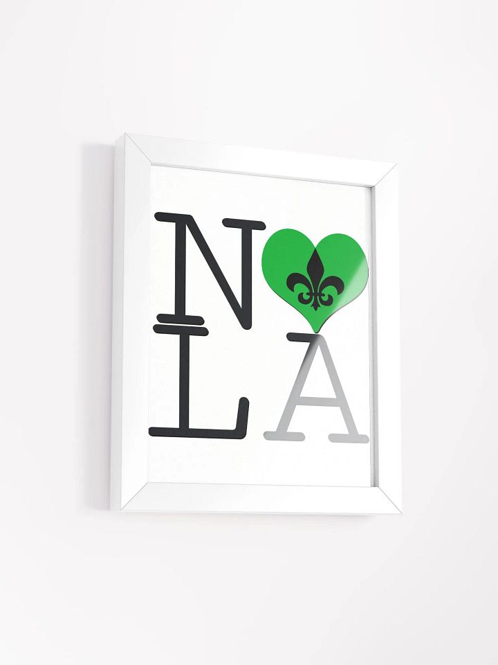 I LOVE NOLA **BIGSHOT POSTER** (GREEN HEART + IMAGE POP) product image (2)