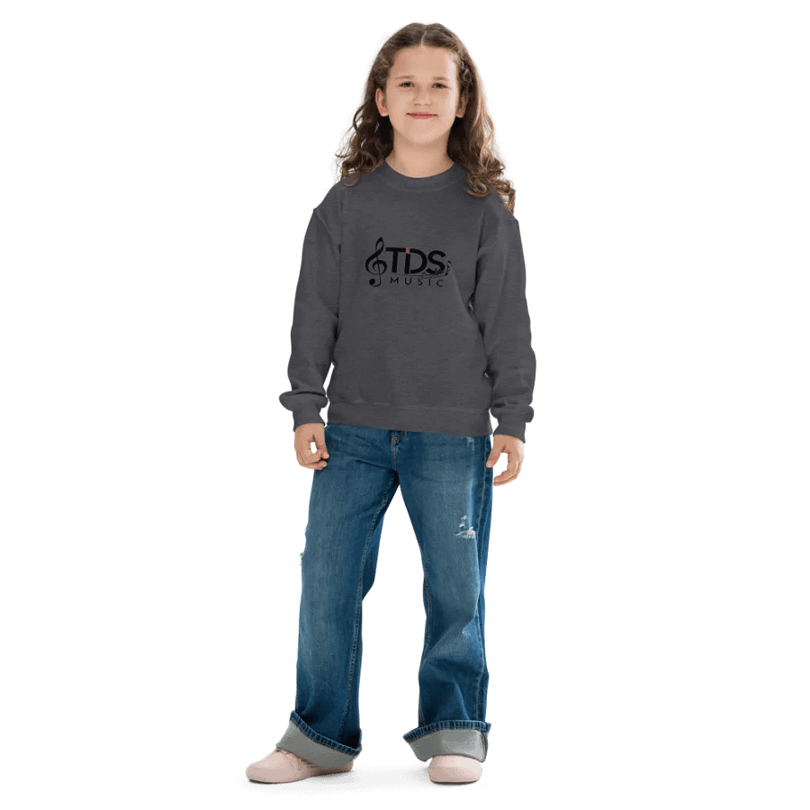 TDS Music Youth Crew Neck Sweatshirt in Blue, White, Black, Red, Gray (XS-XL) product image (7)