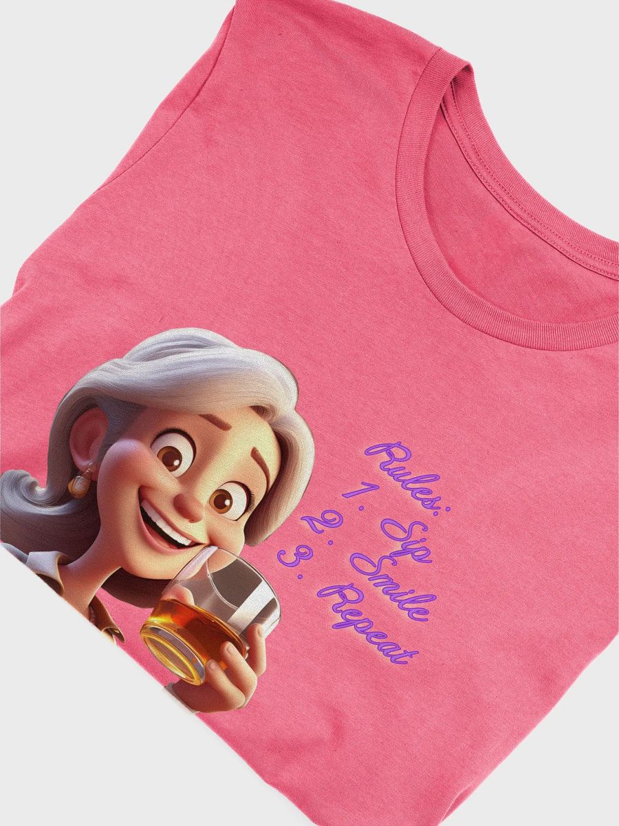 Rules are Sip, Smile & Repeat - Ladies TShirt product image (51)