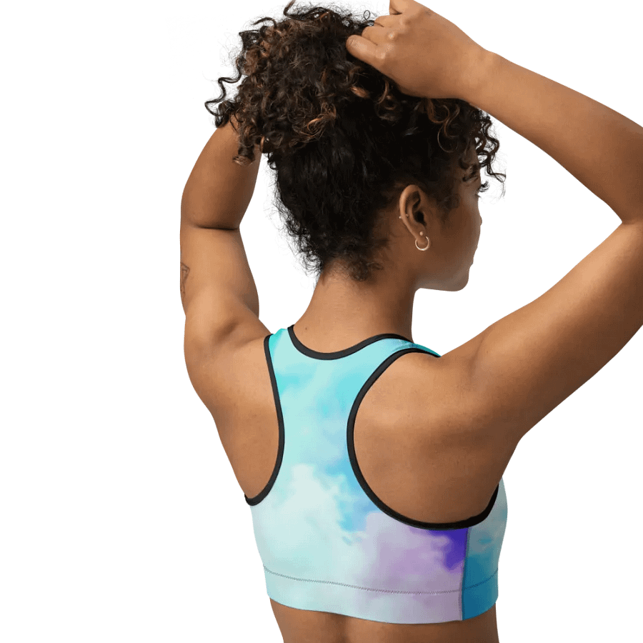 Blur cloud rainbow Design Sports Bra - V2 product image (10)