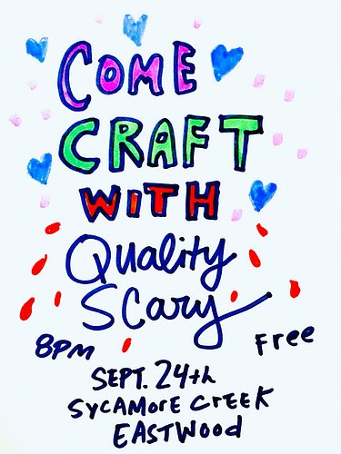 Join us at Quality Scary on Wednesday September 24th for a very special Craft Night! We’ll be showing the classic Y2K stoner ...