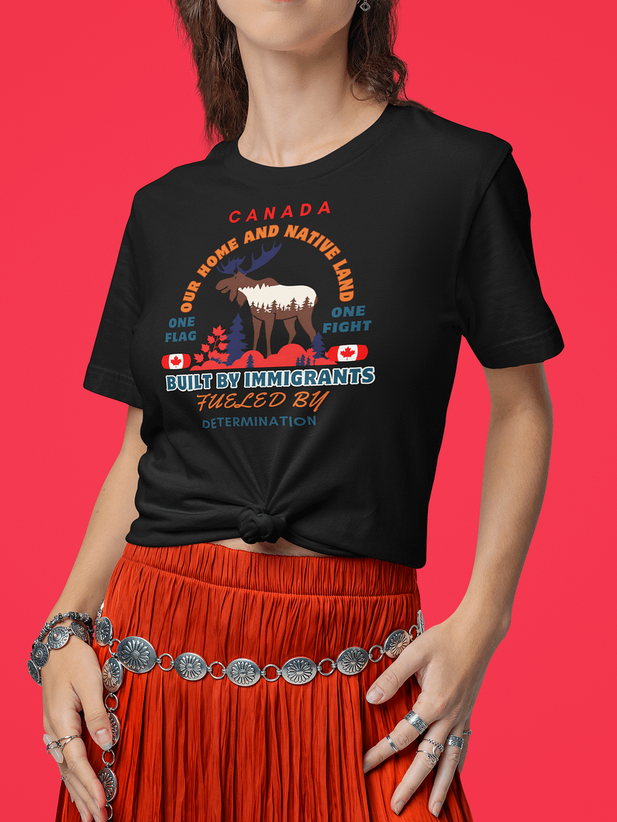 Canadian Pride Moose Forest T-shirt product image (10)
