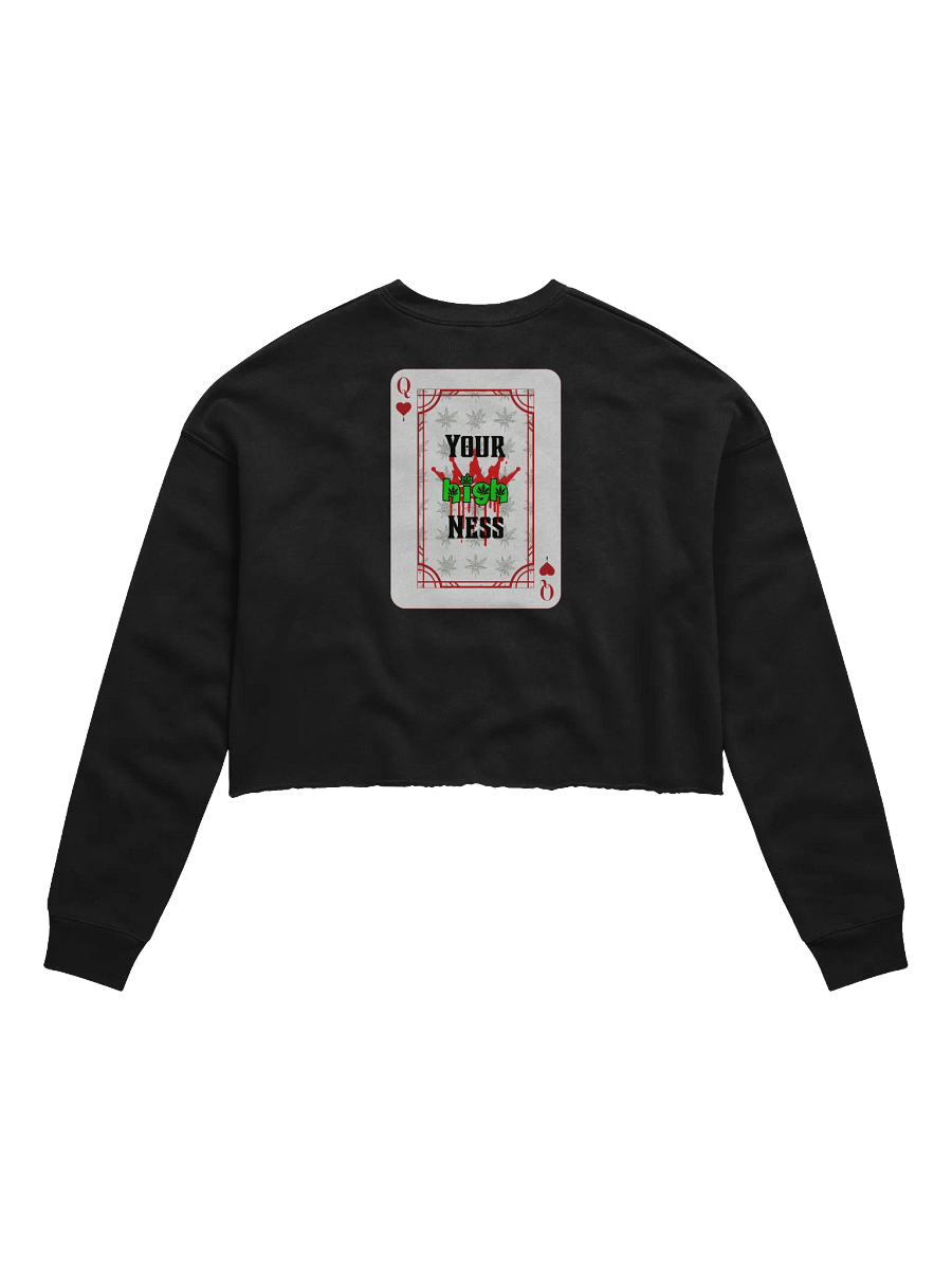 CannaQueen Women's Fleece Crop Sweatshirt product image (5)