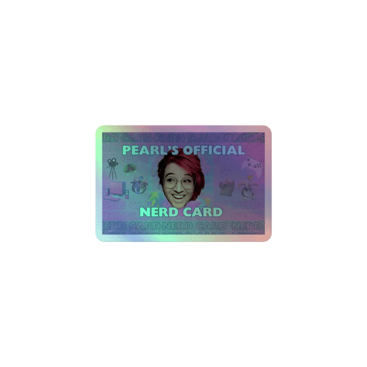 Pearl's Official Nerd Card (Sticker) product image (1)