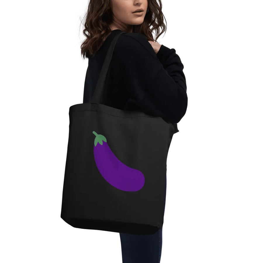 I Love Eggplant Tote Bag product image (9)