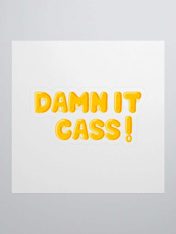 DAMN IT CASS! KISS CUT STICKER product image (1)