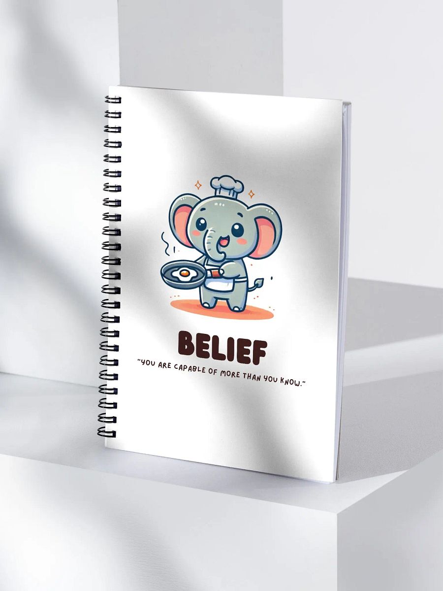 Belief Chef Elephant Spiral Notebook product image (4)