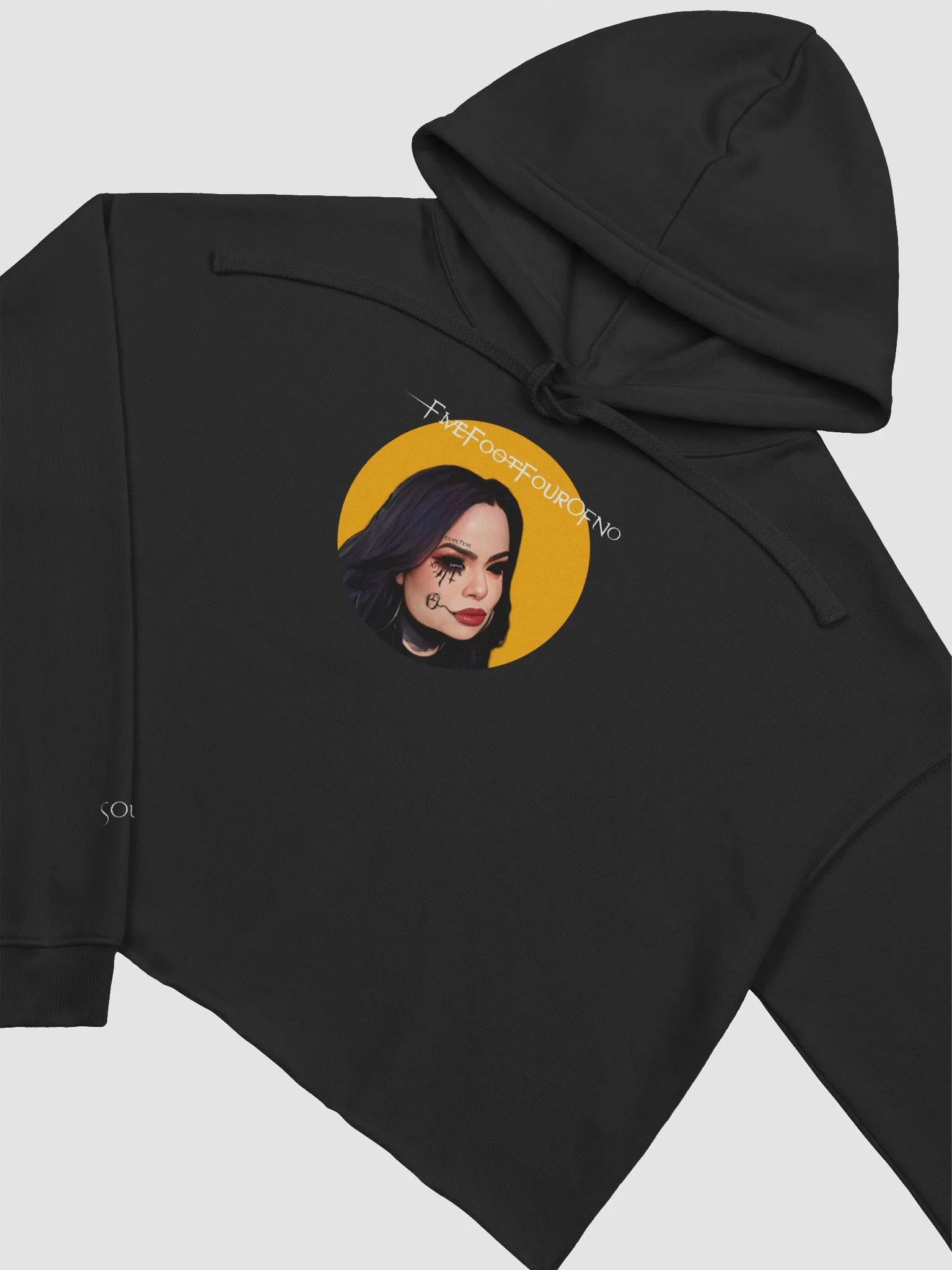 Cropped Hoodie (Black) product image (3)
