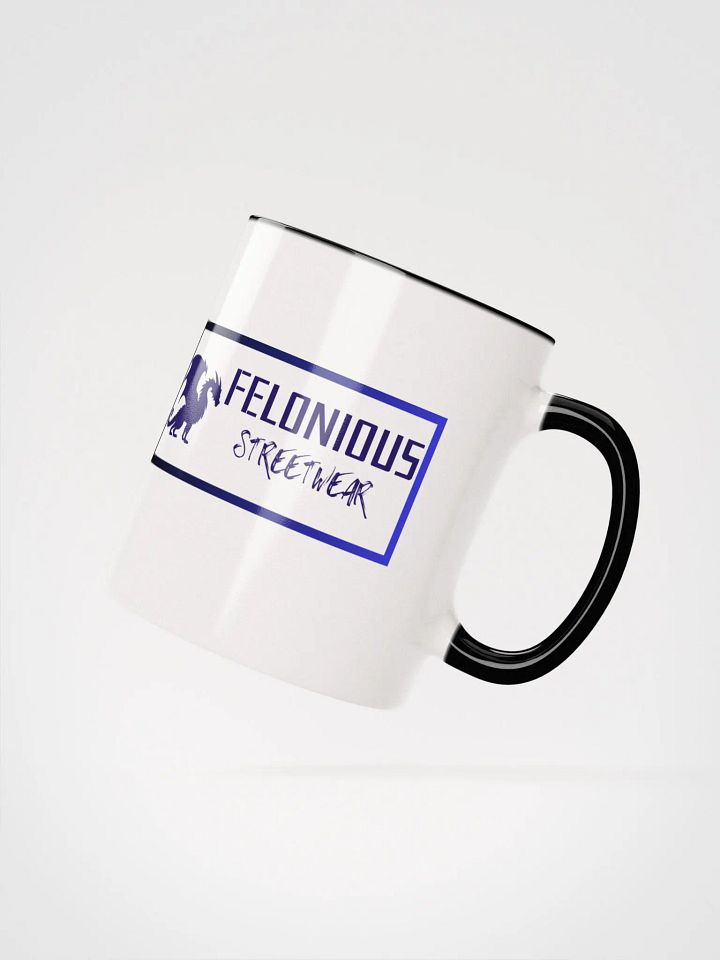 Felonious Streetwear Dragon Electric Blue Logo Ceramic Mug product image (25)