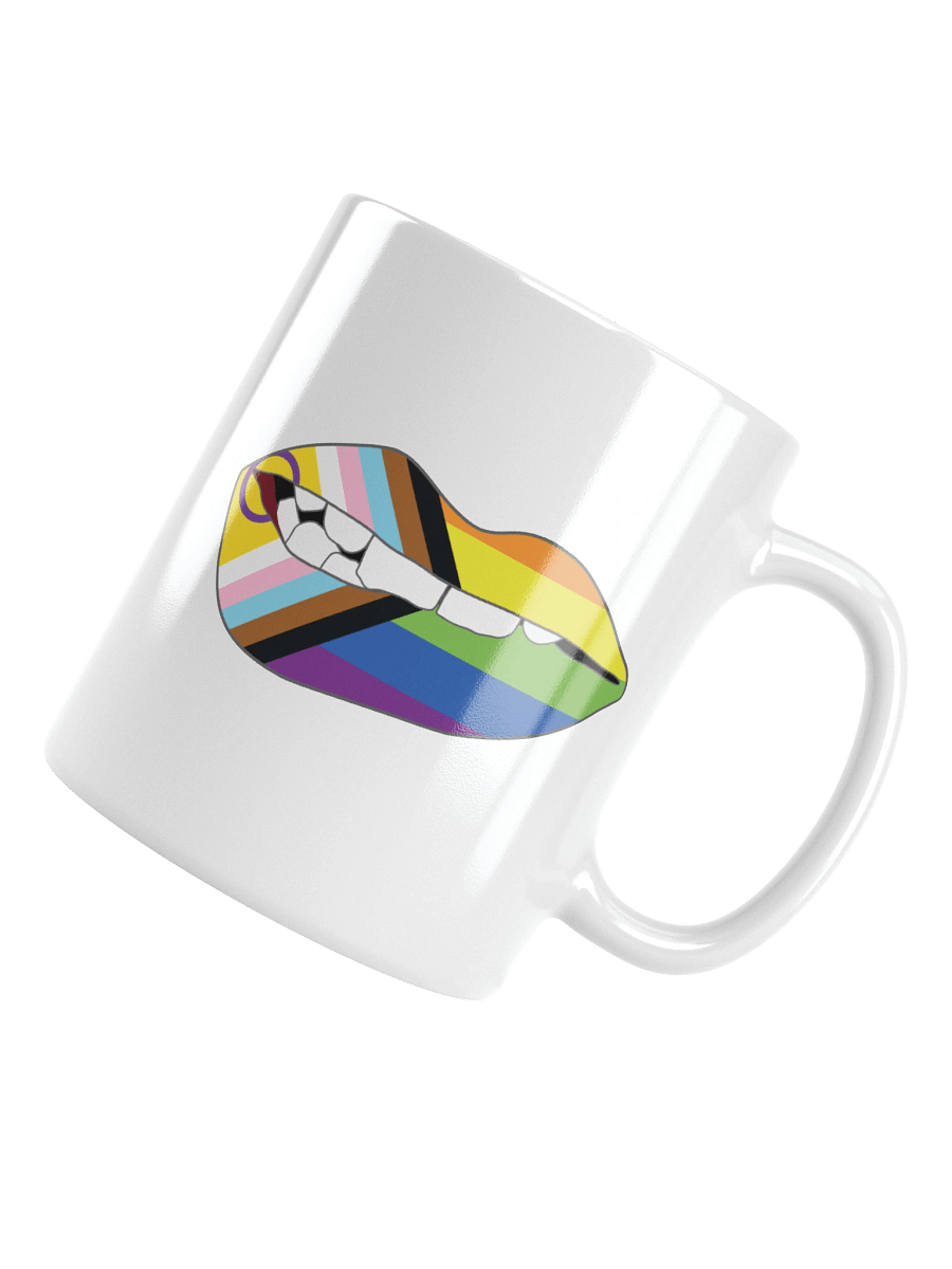Rainbow Pride Flag Biting Lips Mug product image (4)
