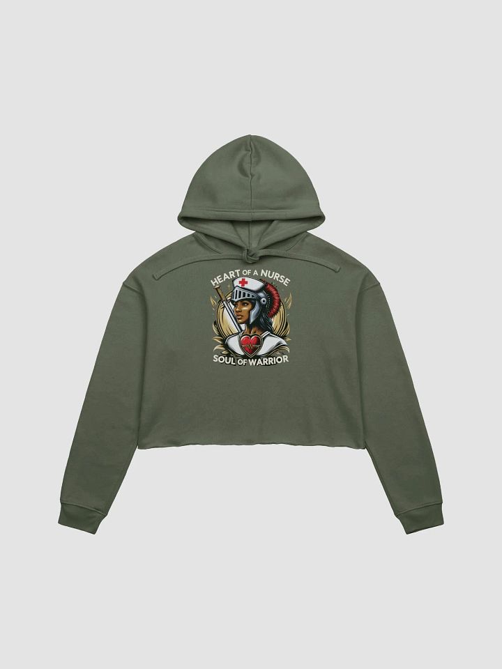 Heart of a Nurse, Soul of a Warrior Crop Hoodie product image (2)