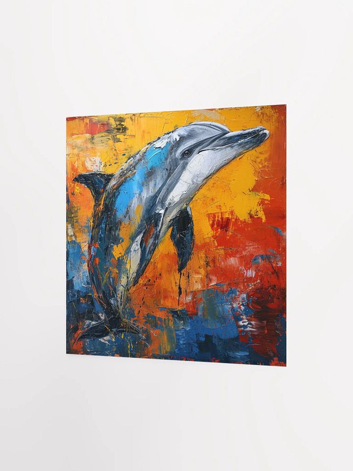 Abstract Dolphin: Neo-Expressionist Art product image (9)
