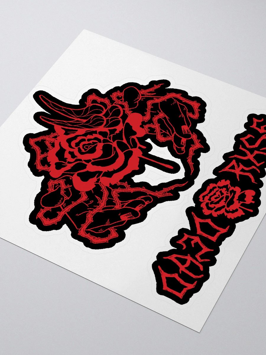 DEAD RXSE - Kiss Cut Black Stickers product image (3)