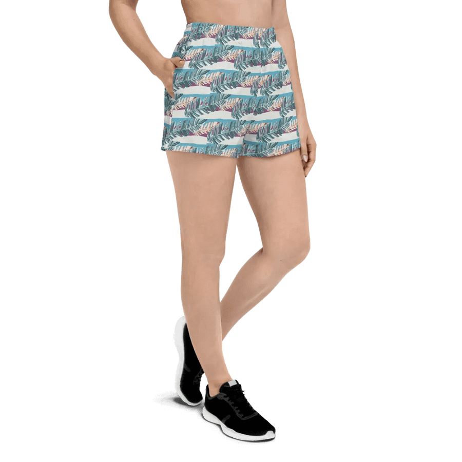 Tropical Stripes | Unisex Athletic Shorts product image (5)