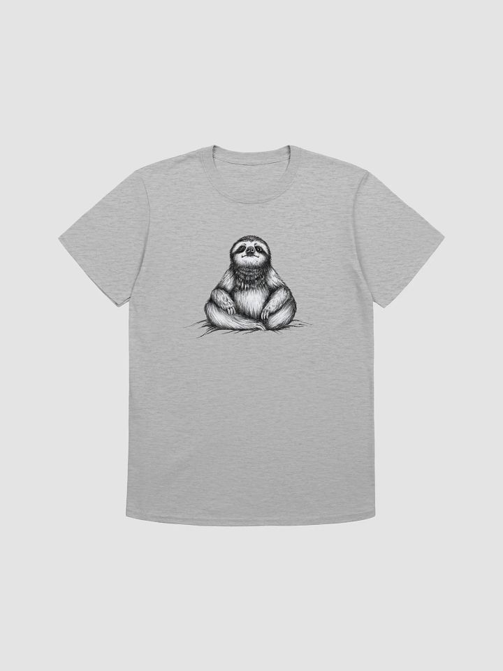 Stoic Meditation Sloth T-shirt product image (2)