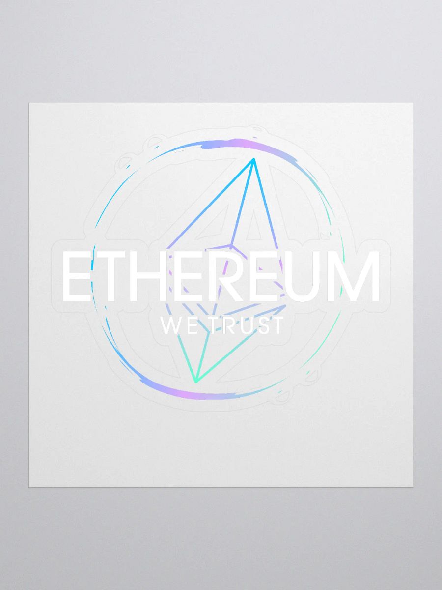 Ethereum Logo Kiss Cut Stickers product image (1)