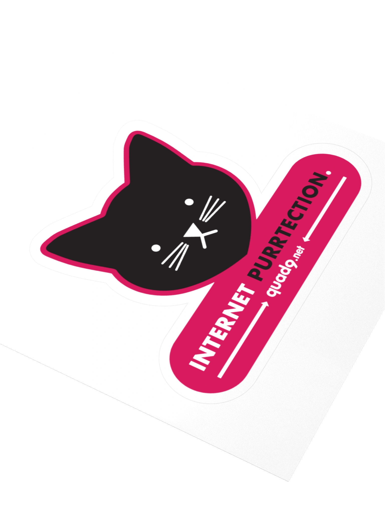 "Internet Purrtection" Sticker product image (3)