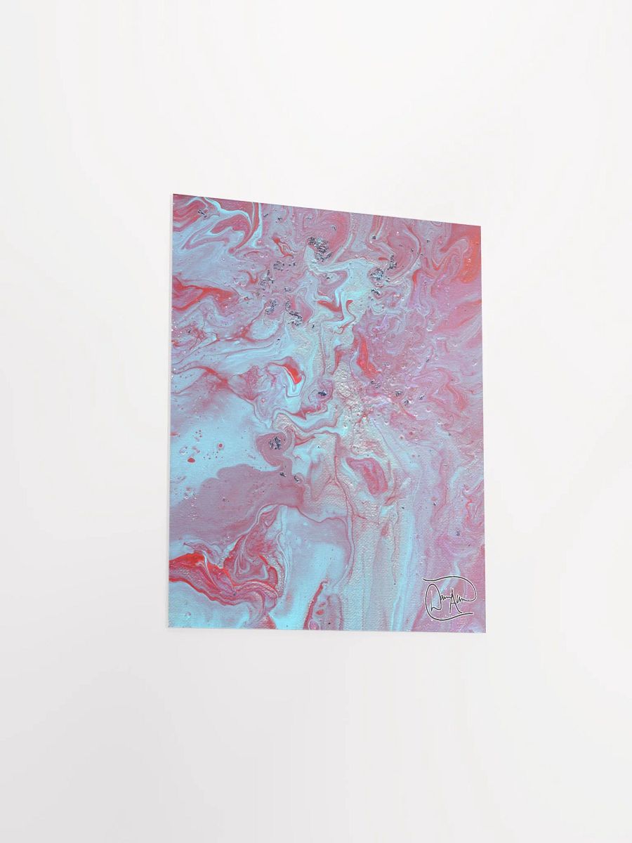 Metallic Blue Fluid Acrylic Print product image (3)