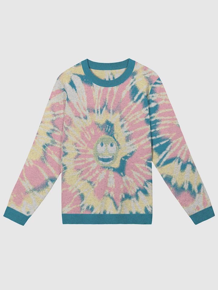 Smiley Tie-Dye Crewneck Sweater product image (1)