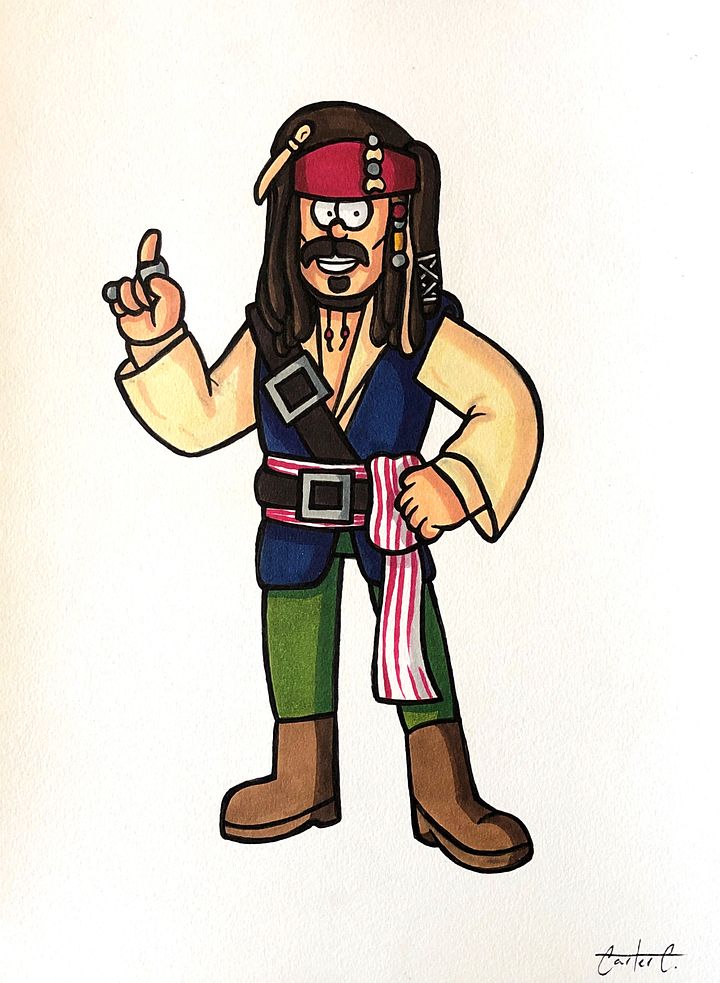 Pirate 8 Original Drawing product image (1)