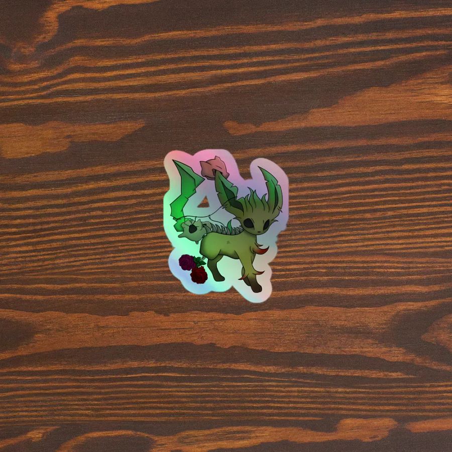Gothic Leaf Holographic Sticker product image (3)