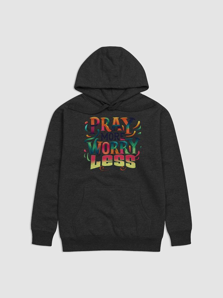 Vibrant Pray More Worry Less Hoodie product image (6)