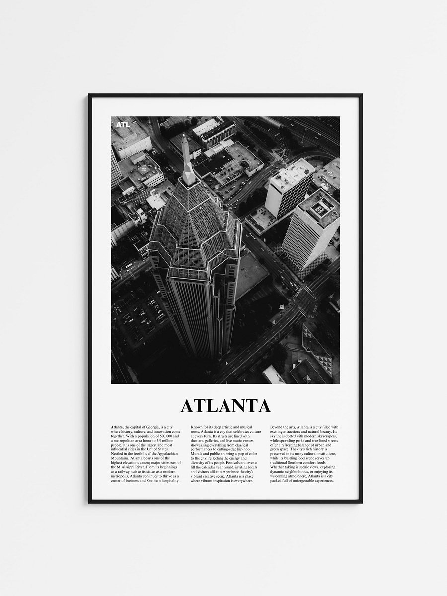 Atlanta 04 Newspaper Poster product image (1)