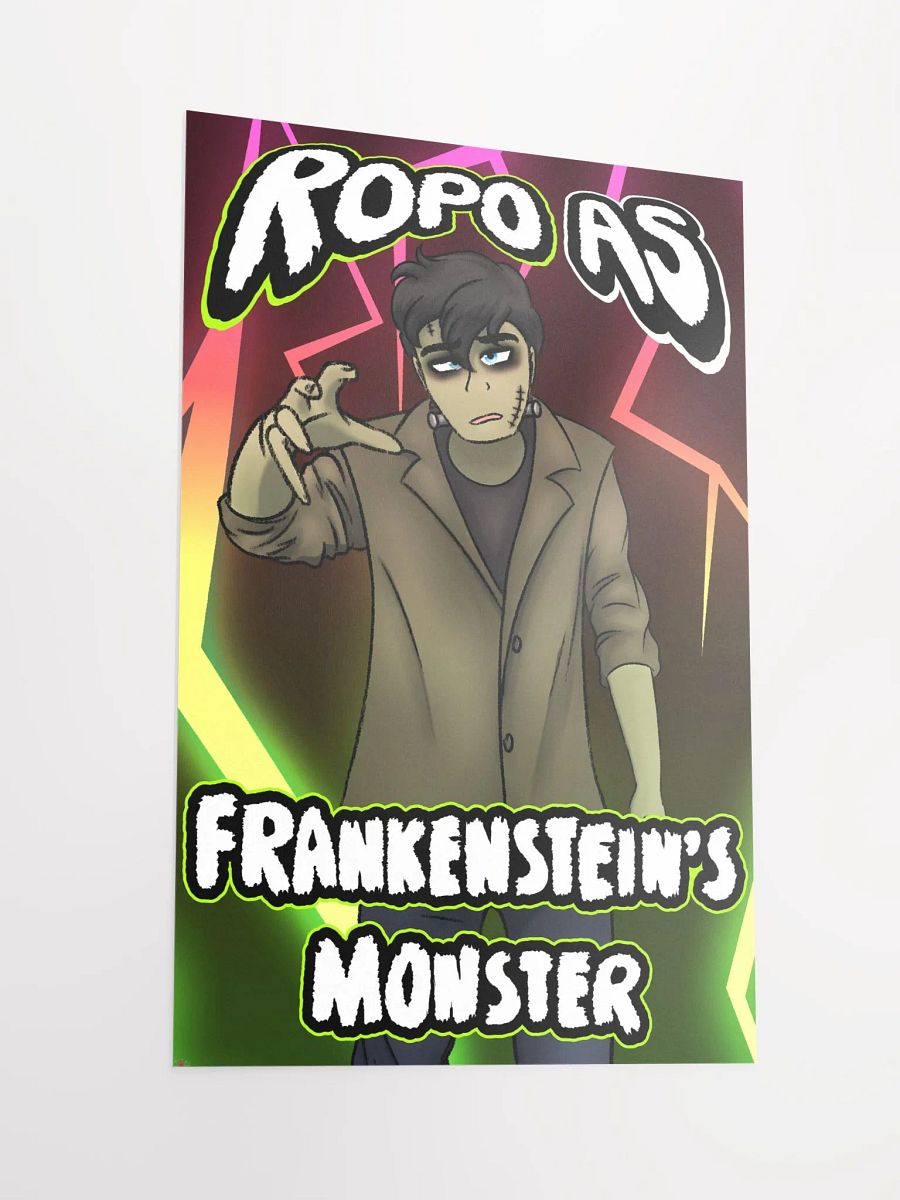 "Ropo as Frankenstein's Monster" Poster (with text) product image (2)
