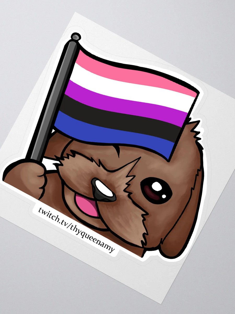 Genderfluid Pride Pablo Sticker product image (4)