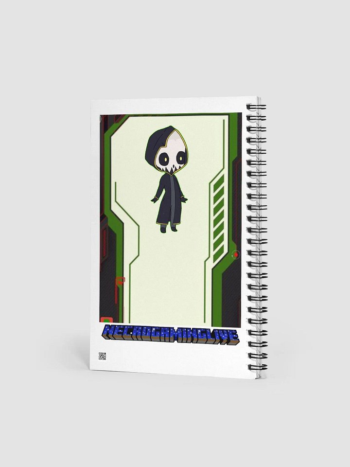 NecroGamingLIVE Lined Spiral White Notebook product image (1)