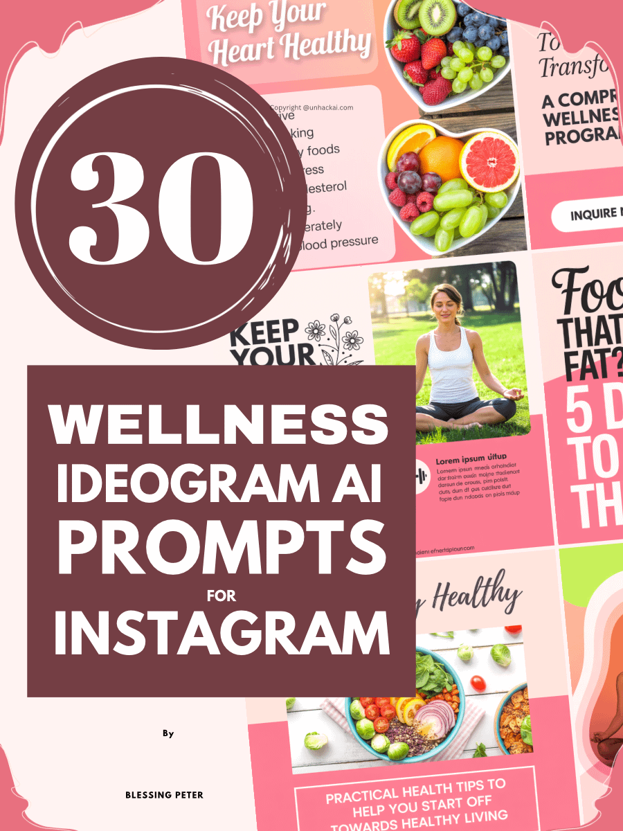 30 Wellness Ideogram AI Prompts for Instagram Posts product image (1)