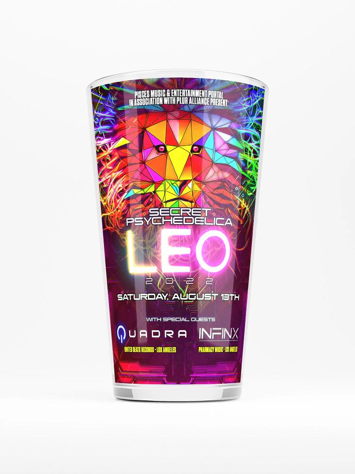 Leo 2022 Shaker Pint Glass product image (1)