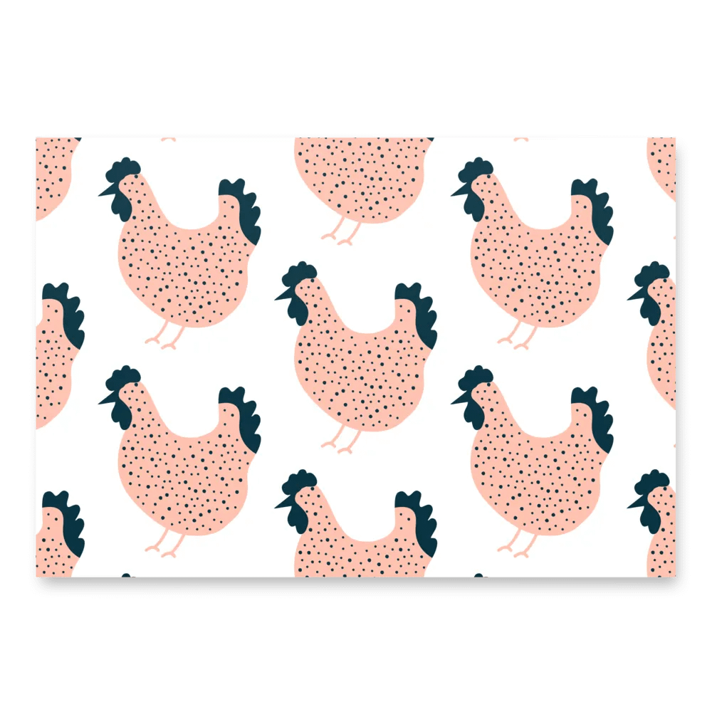 Pink Chicken Wrapping Paper product image (1)