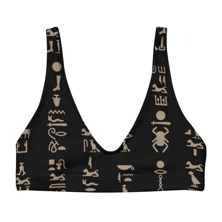 Isis Hieroglyphics Black Bikini Top product image (2)