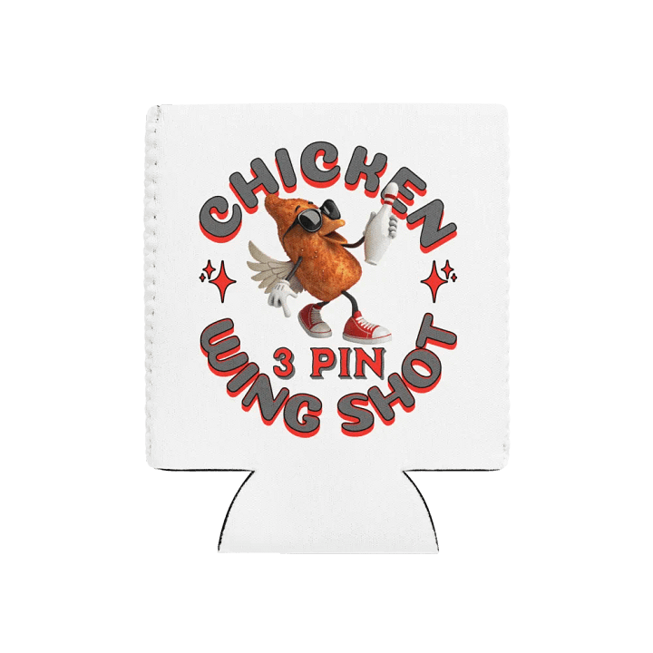 Chicken Wing Shot 3 Pin Bowling Funky Can Cooler product image (2)
