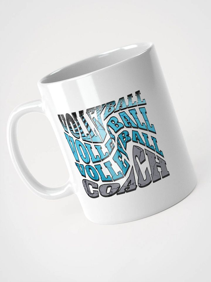 Mess Swirl Volleyball Coach Wavy Vibrant Mug product image (2)