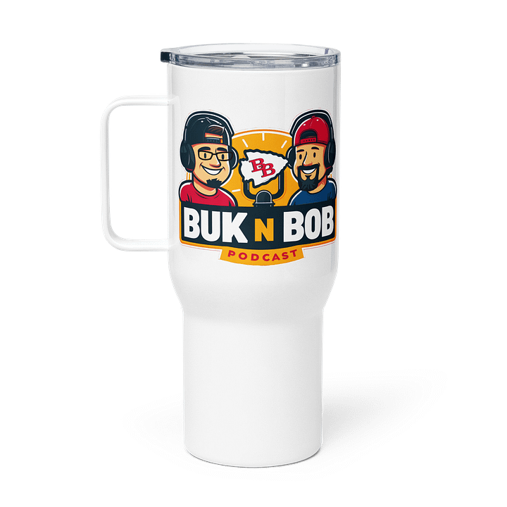 Buk N Bob Football Podcast Travel Mug product image (1)