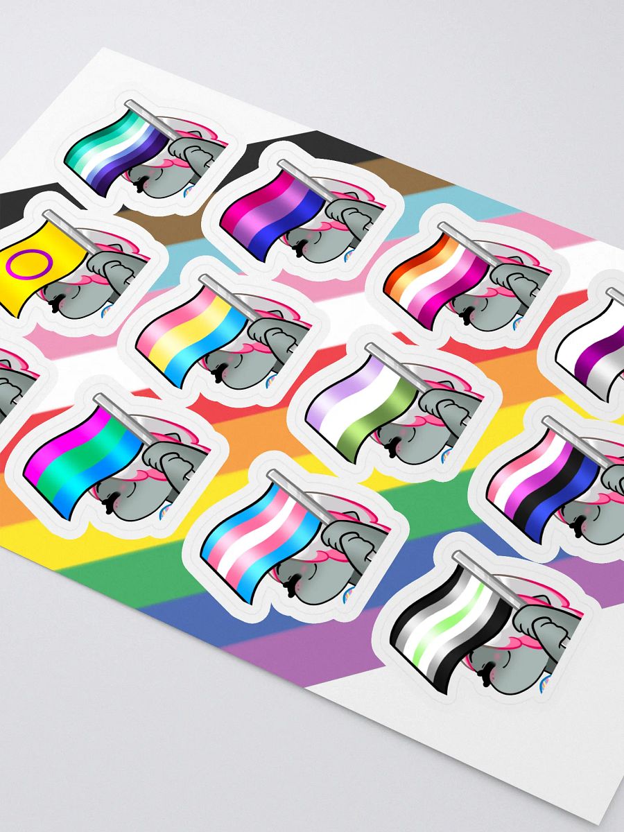 Pride Shark Sticker Sheet product image (2)