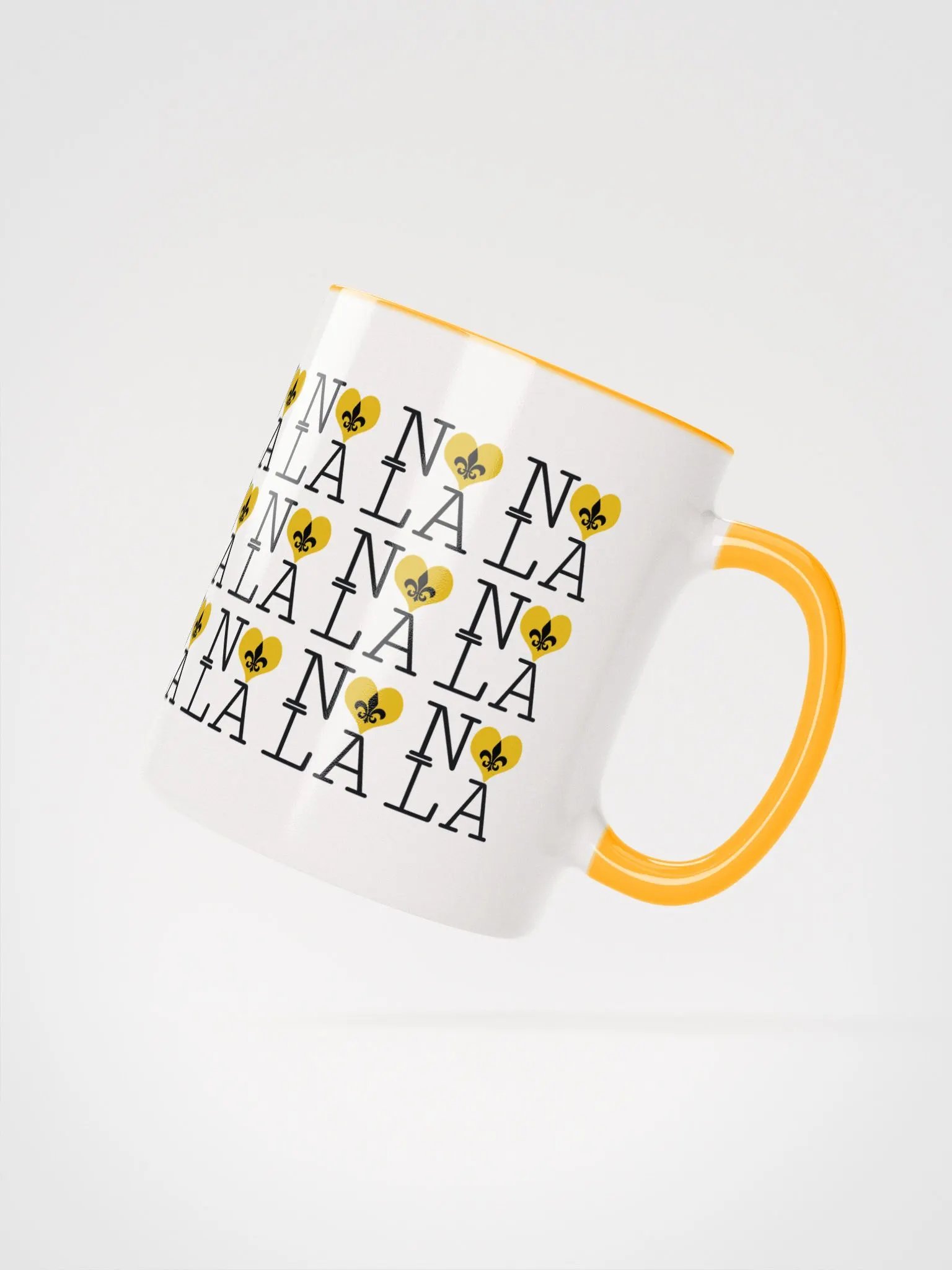I LOVE NOLA **LEGACY COLOR MUG** (GOLD HEART INFINITY WALL) product image (7)