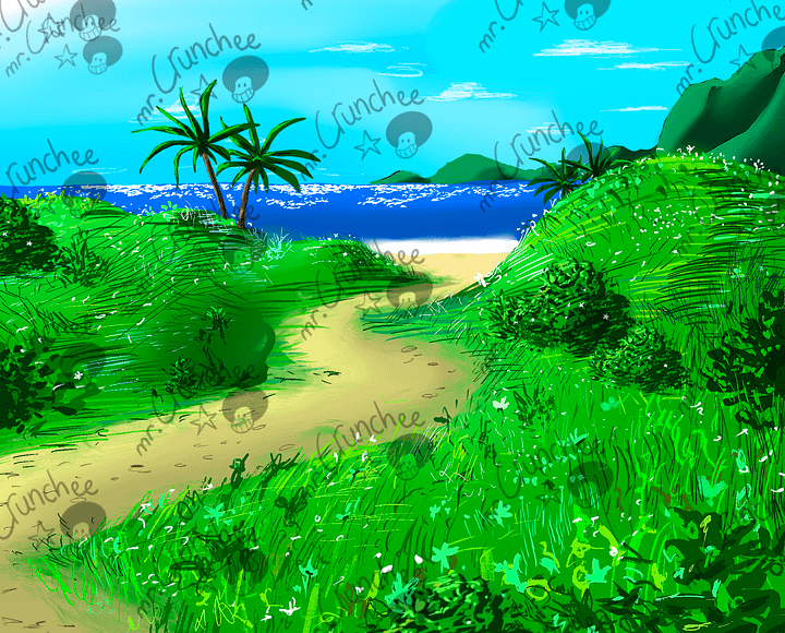 'Caribbean Beach' Print product image (1)