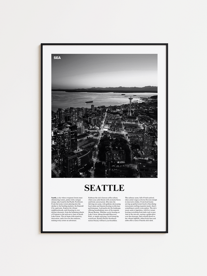 Seattle 02 Newspaper Poster product image (1)