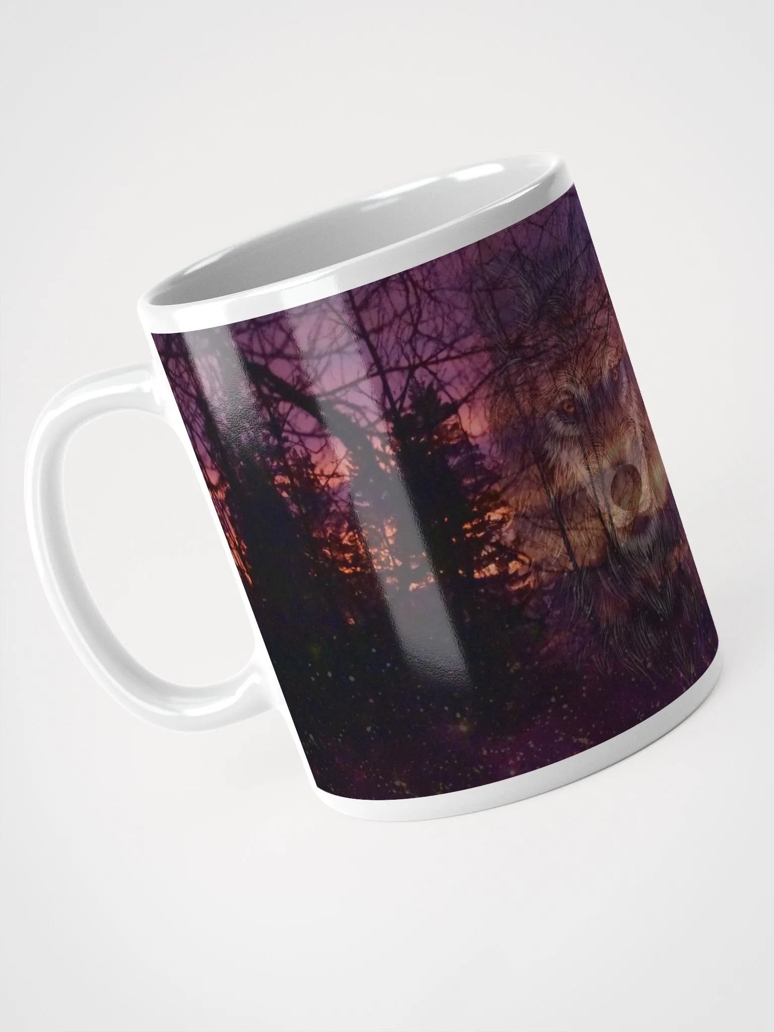 White Glossy Mug: Purple Fall Wolfstar product image (8)