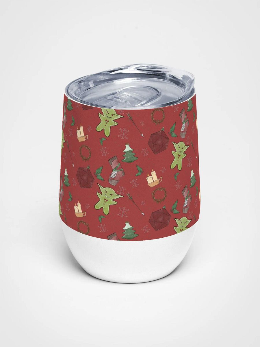 D&D Christmas Goblin - Stainless Steel Wine Tumbler product image (1)