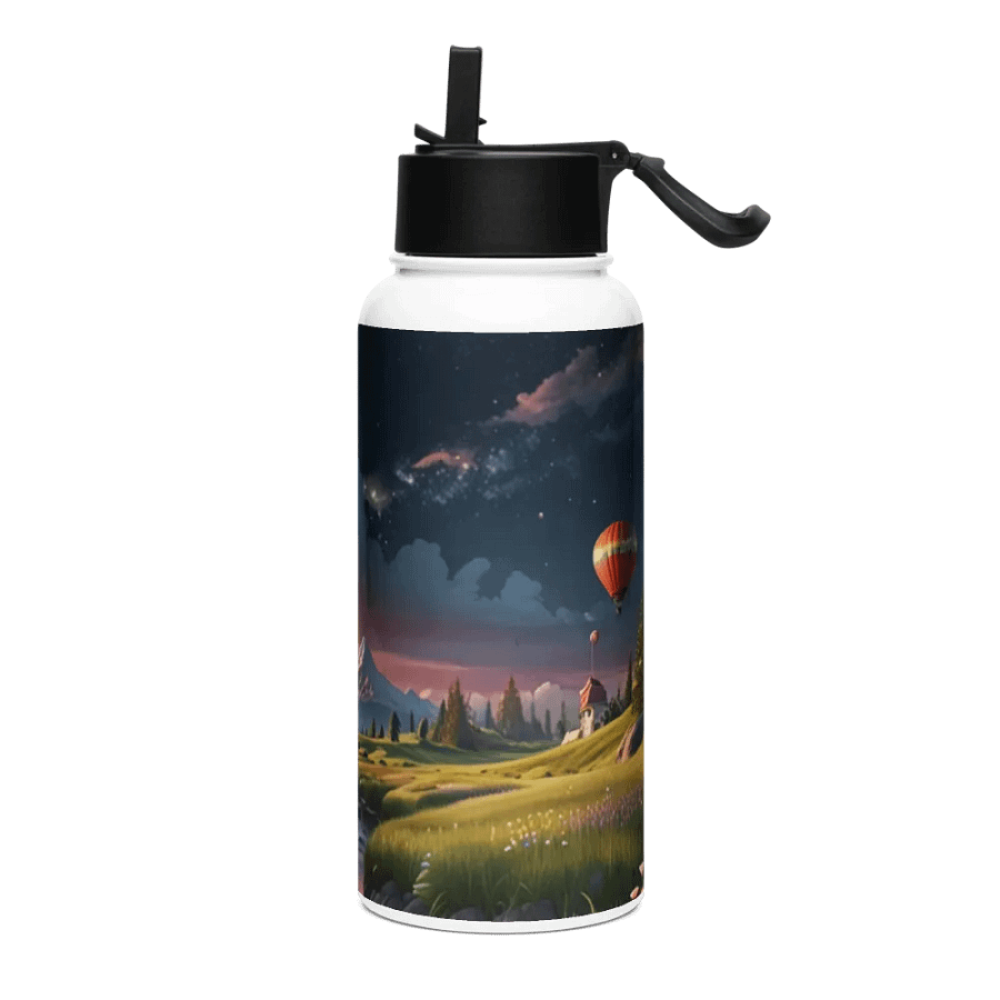 Dream Land Metal Water Bottle with straw product image (3)