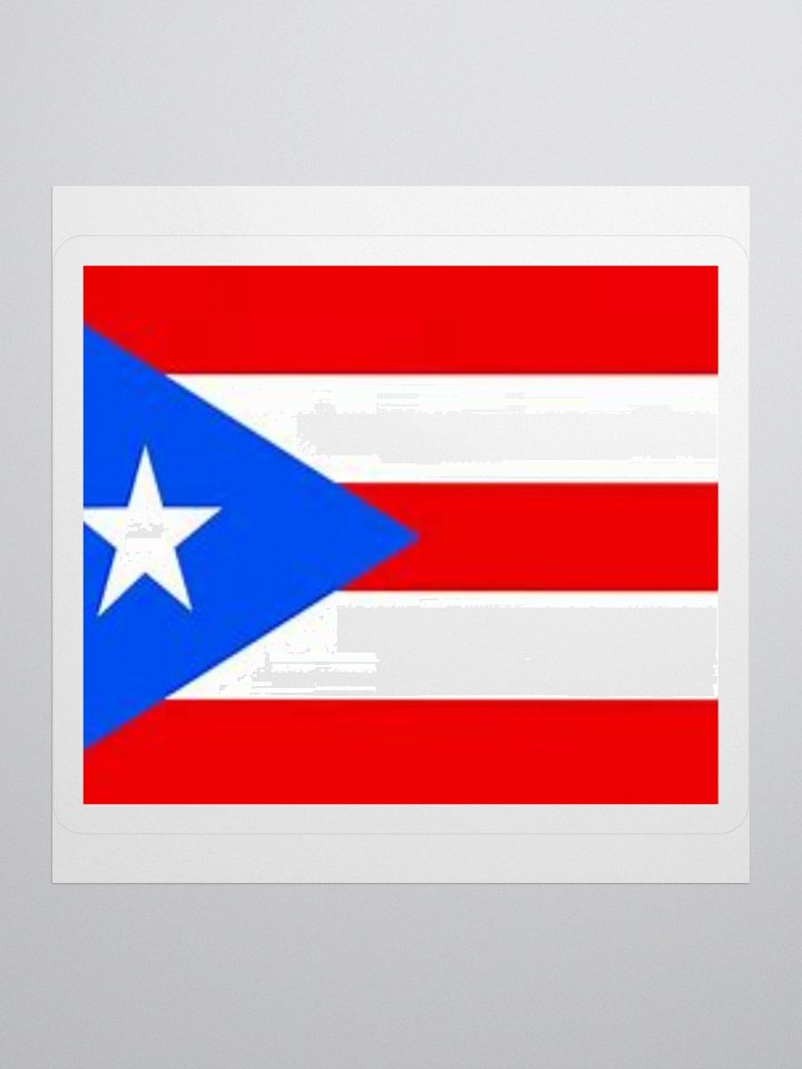 Puerto Rican Flag Sticker - Durable Vinyl for Indoor Use - Multiple Sizes Available product image (3)