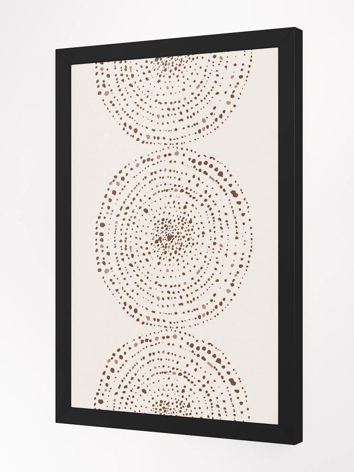 Ethereal Dots Framed Poster | Minimalist Abstract Art for a Tranquil Home product image (1)