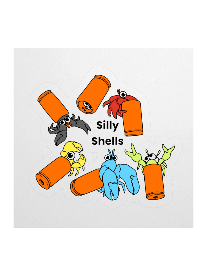 Silly Shell Hermit Crabs (Hotkoin Art) Sticker! product image (1)