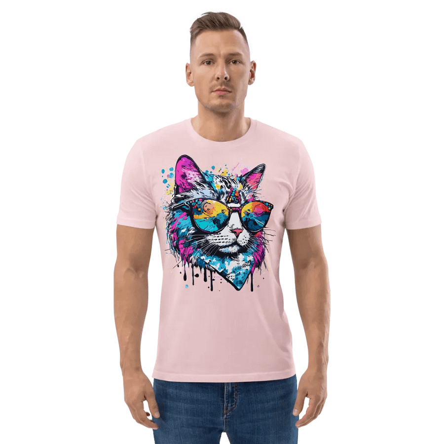 Colorsplash Hippie Katze 9 , Shirt product image (6)
