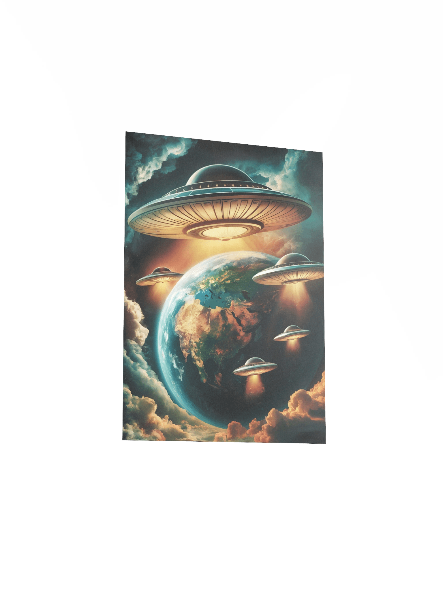👽 Alien Invasion Poster – Retro Sci-Fi Extraterrestrial Wall Art product image (4)